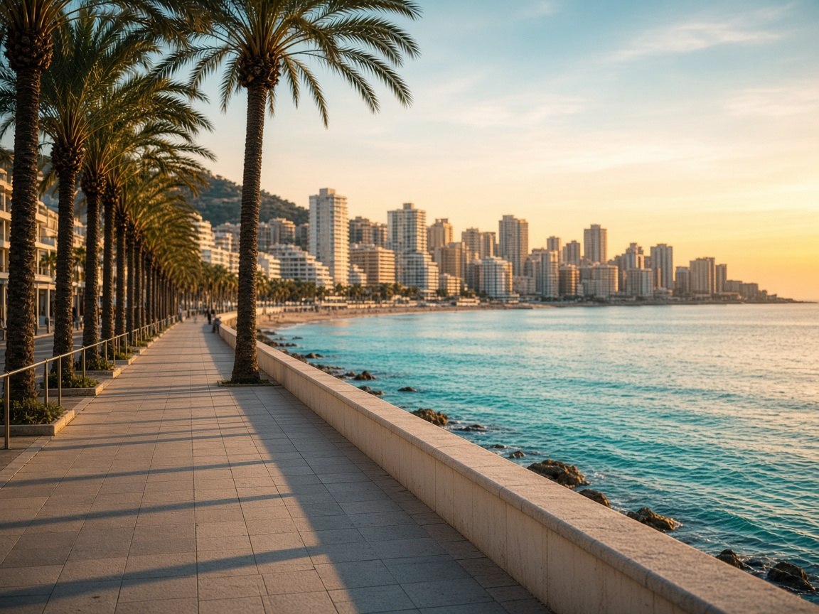 Benidorm seafront promenade