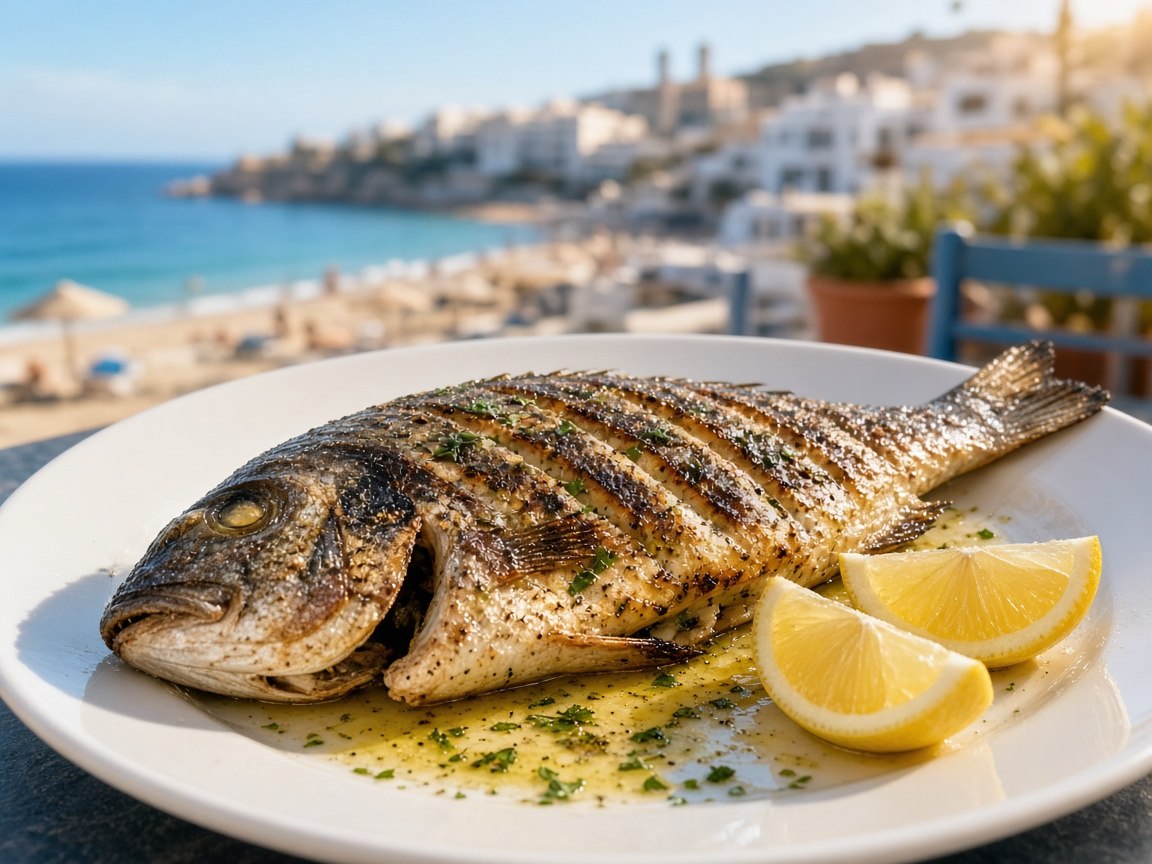 Grilled fish in Benidorm