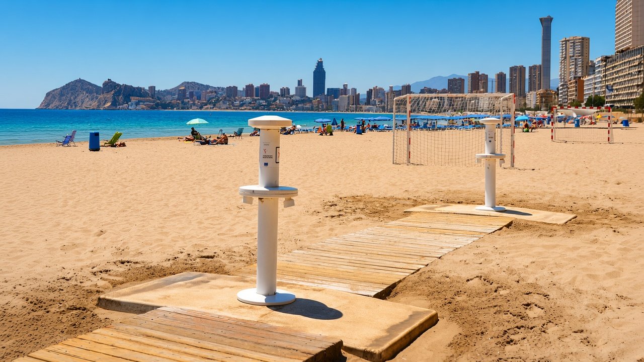 Poniente beach in Benidorm